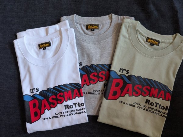 画像1: ロットン釣具店　2025 ” IT'S BASSMAN ” Tシャツ　** レッドパワー**  (1)